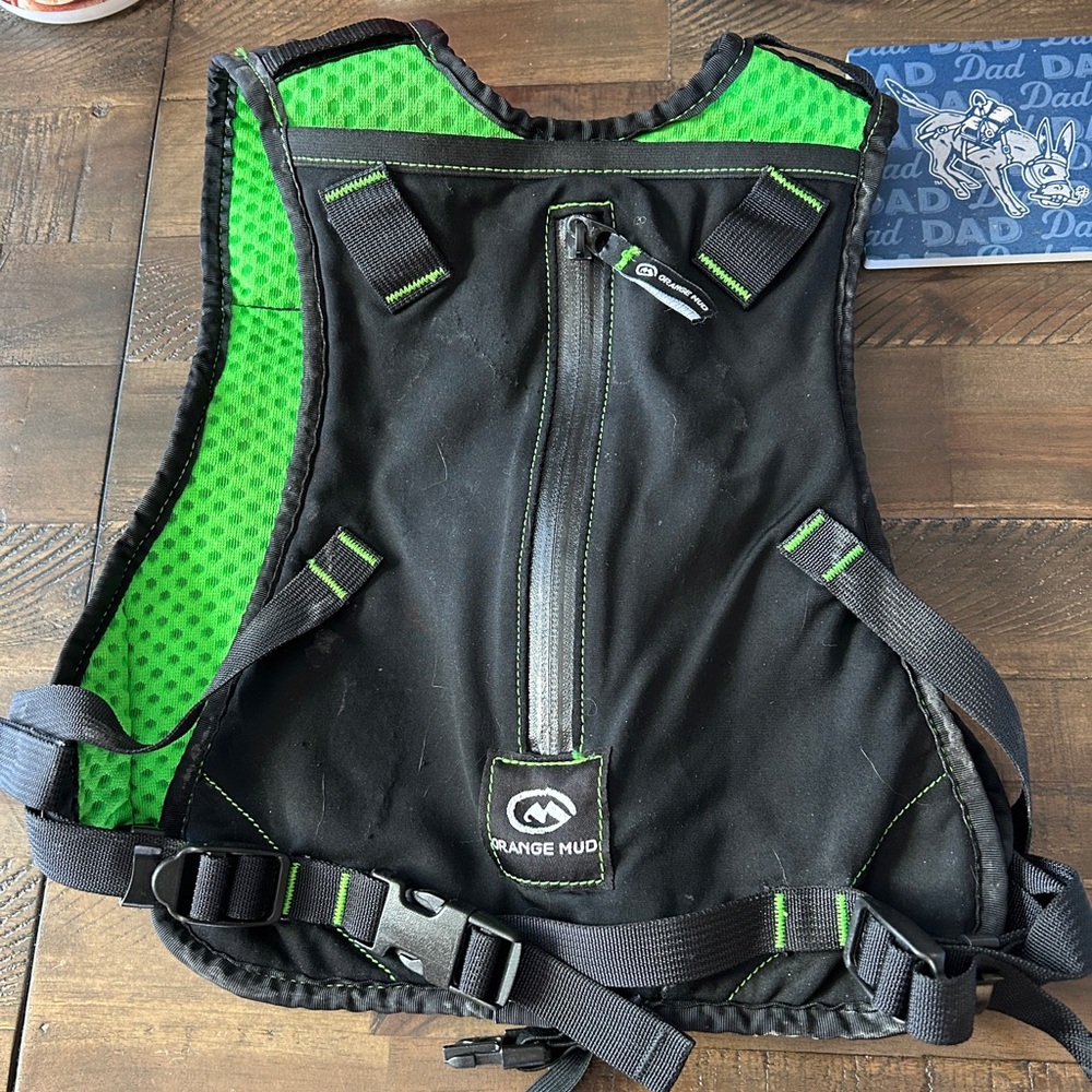 EUC orange mud hydration pack / vest